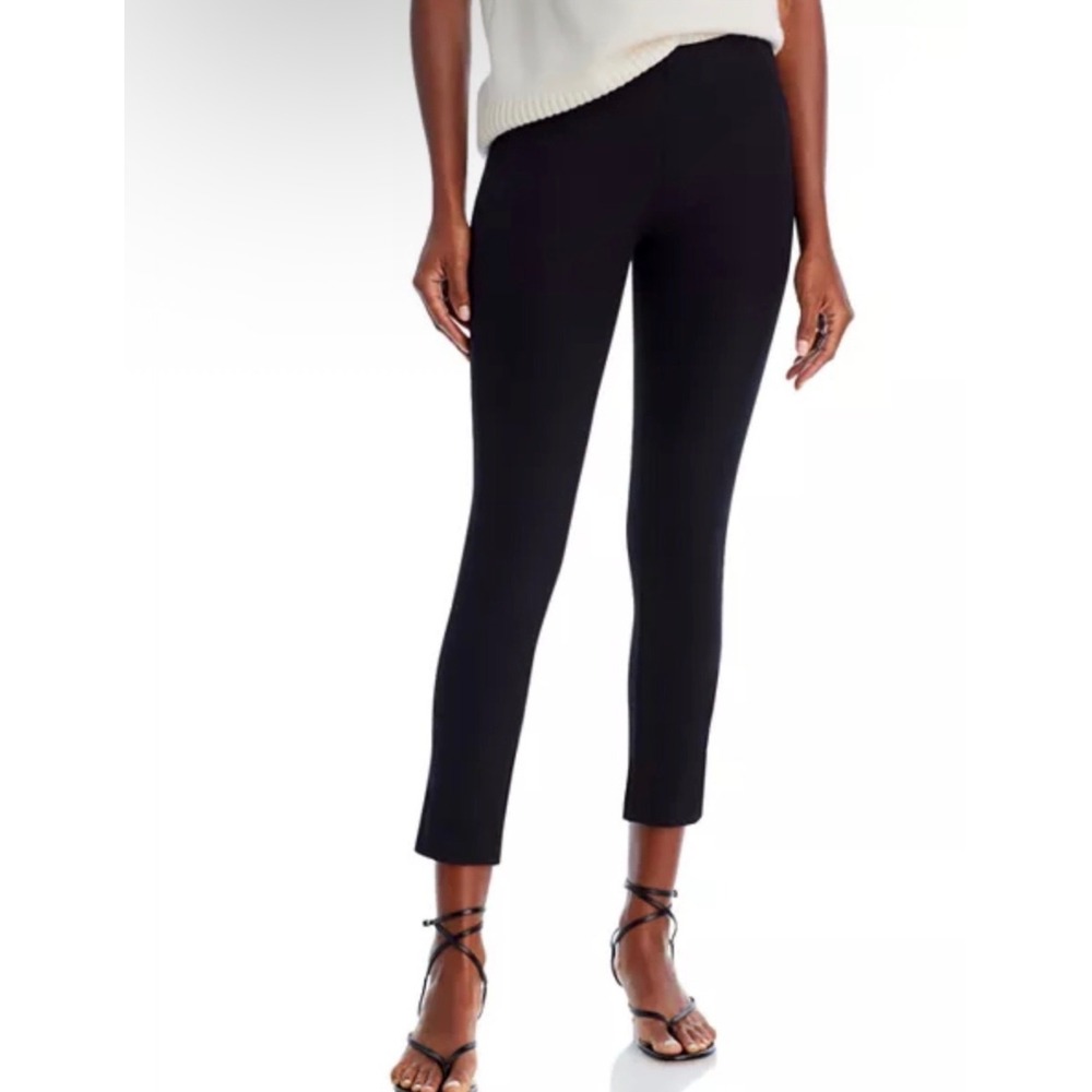 Veronica Beard Scuba Pants Black Ankle Length Slim Fit Back Zip - 10